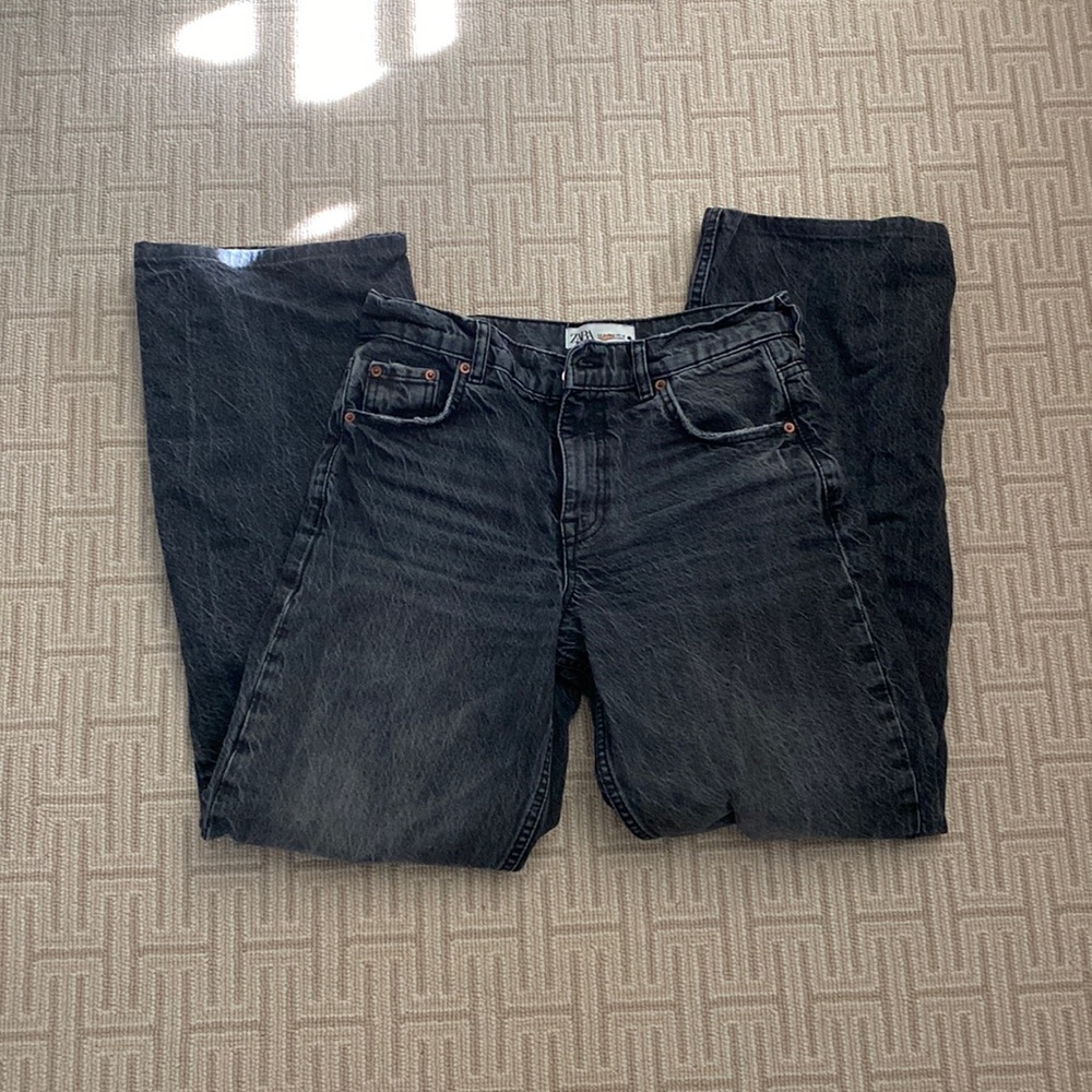 Zara premium ‘90s full length jeans in rainfall black